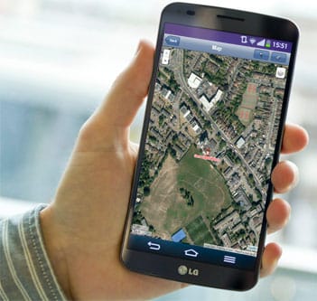 see the vehicles location on a map